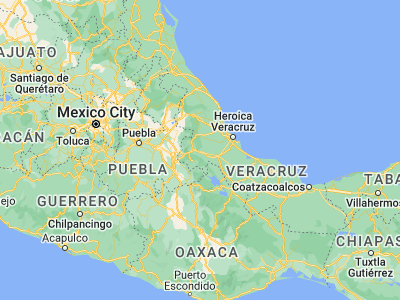 Map showing location of Paraje Nuevo (18.87868, -96.86054)