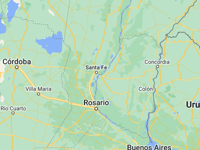 Map showing location of Paraná (-31.73197, -60.5238)