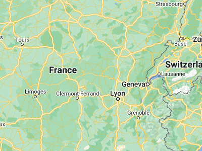 Map showing location of Paray-le-Monial (46.45457, 4.11584)