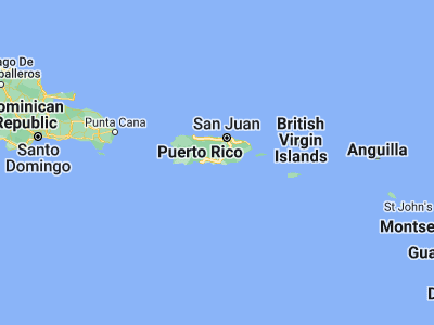 Map showing location of Parcelas Peñuelas (17.99885, -66.34128)