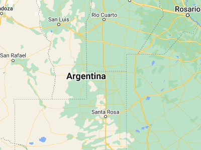 Map showing location of Parera (-35.146, -64.50089)