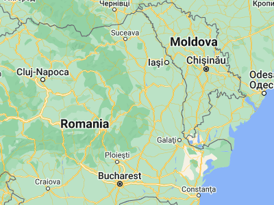 Map showing location of Pârgăreşti (46.25, 26.65)