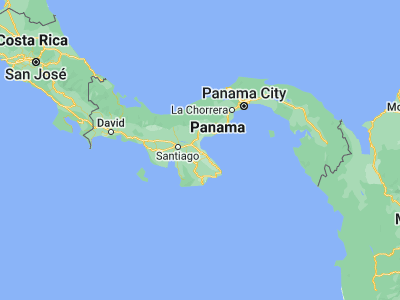Map showing location of Parita (8, -80.51667)