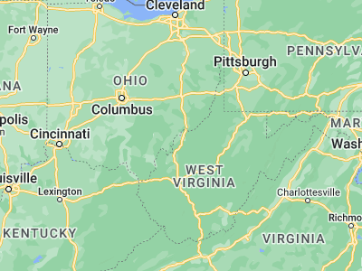 Map showing location of Parkersburg (39.26674, -81.56151)