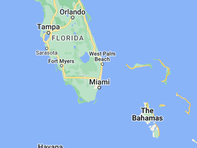 Map showing location of Parkland (26.31008, -80.23727)