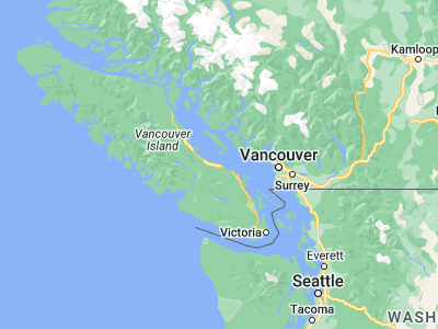 Map showing location of Parksville (49.31633, -124.31945)