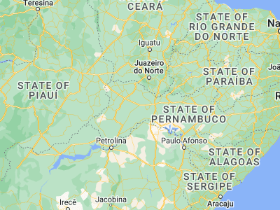 Map showing location of Parnamirim (-8.09056, -39.57833)