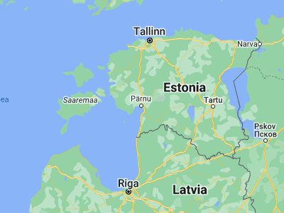 Map showing location of Pärnu (58.38588, 24.49711)