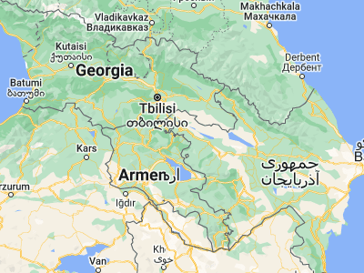 Map showing location of Parravak’ar (40.98154, 45.367)