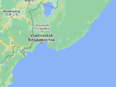 Map showing location of Partizansk (43.12165, 133.12347)