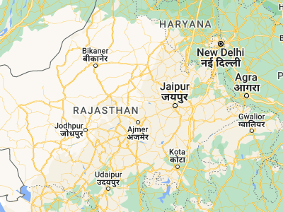 Map showing location of Parvatsar (26.88604, 74.76602)