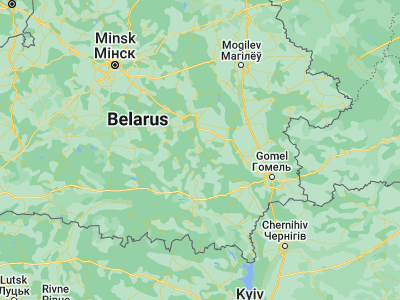 Map showing location of Parychy (52.8042, 29.4176)