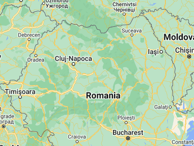 Map showing location of Păsăreni (46.48333, 24.7)