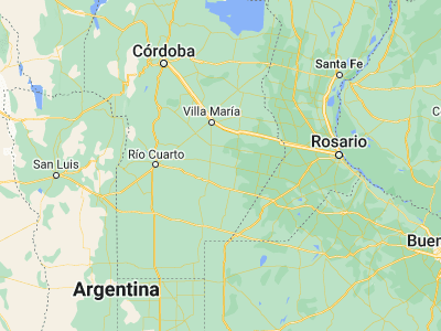 Map showing location of Pascanas (-33.1255, -63.04084)