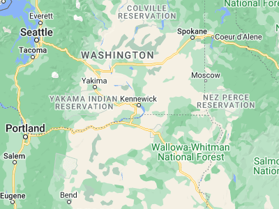 Map showing location of Pasco (46.23958, -119.10057)