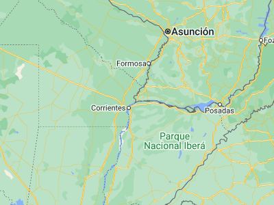 Map showing location of Paso de la Patria (-27.31676, -58.57197)