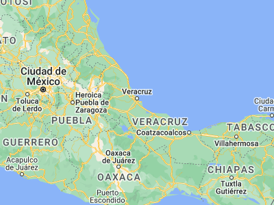 Map showing location of Paso del Toro (19.035, -96.13555)