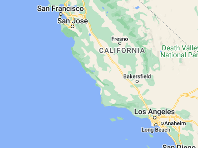 Map showing location of Paso Robles (35.62664, -120.691)