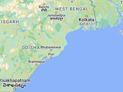 Map showing location of Patāmundai (20.56667, 86.56667)