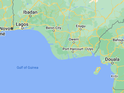 Map showing location of Patani (5.22724, 6.19238)