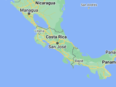 Map showing location of Patarrá (9.88071, -84.03501)
