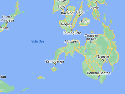 Map showing location of Patawag (8.10639, 122.62083)