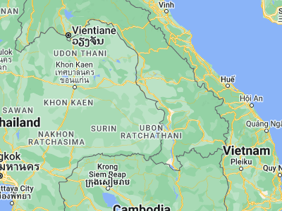Map showing location of Pathum Ratchawongsa (15.89224, 104.90563)