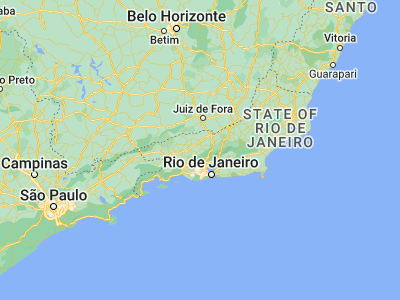 Map showing location of Paty do Alferes (-22.42861, -43.41861)