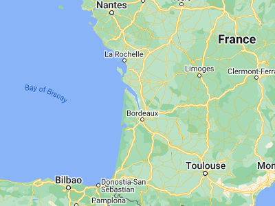 Map showing location of Pauillac (45.19644, -0.74873)