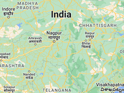Map showing location of Pauni (20.78333, 79.63333)
