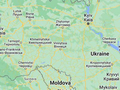 Map showing location of Pavlovka (49.44143, 28.45956)