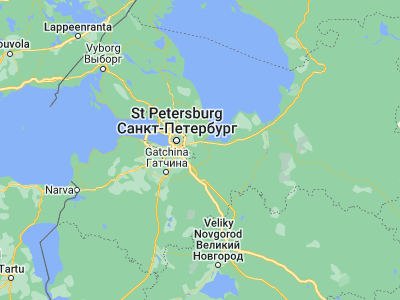 Map showing location of Pavlovo (59.80861, 30.89667)