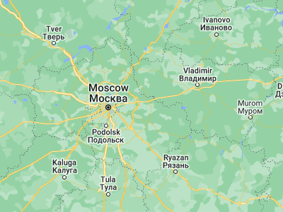 Map showing location of Pavlovskiy Posad (55.78071, 38.65448)