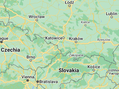 Map showing location of Pawłowice (49.96127, 18.71778)
