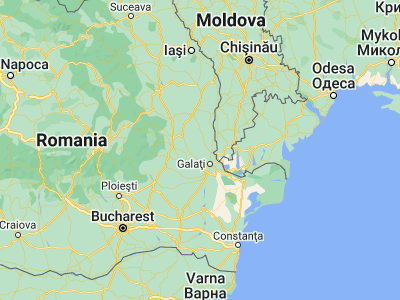 Map showing location of Pechea (45.63333, 27.8)