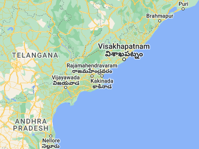 Map showing location of Peddāpuram (17.08333, 82.13333)