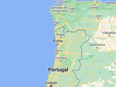 Map showing location of Pedrouços (41.19315, -8.58167)