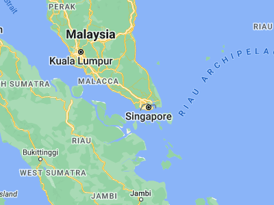 Map showing location of Pekan Nenas (1.51, 103.5141)