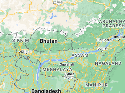 Map showing location of Pemagatshel (27.03795, 91.40305)