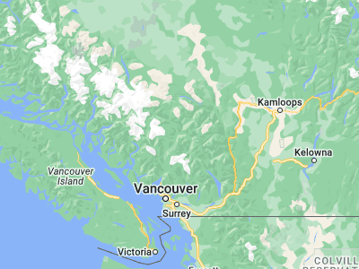 Map showing location of Pemberton (50.31641, -122.80273)