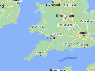 Map showing location of Pencoed (51.52371, -3.50016)