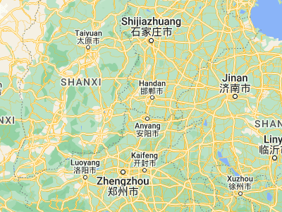 Map showing location of Pengcheng (36.43111, 114.17)