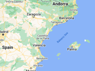 Map showing location of Peníscola (40.3574, 0.40692)