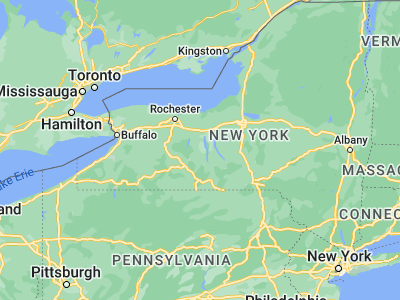 Map showing location of Penn Yan (42.6609, -77.05386)