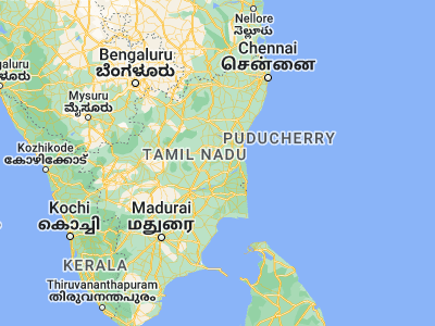 Map showing location of Pennādam (11.4, 79.23333)