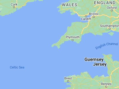 Map showing location of Penryn (50.16812, -5.10416)
