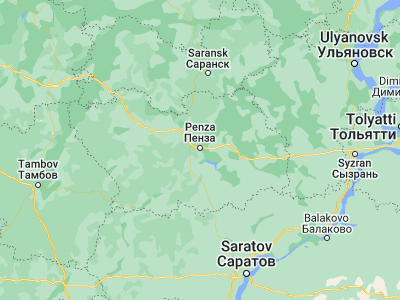 Map showing location of Penza (53.20066, 45.00464)