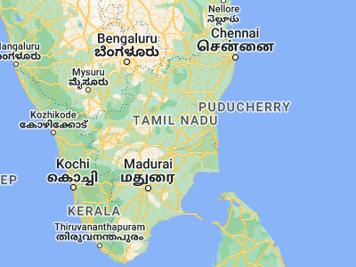 Map showing location of Perambalur (11.23333, 78.88333)