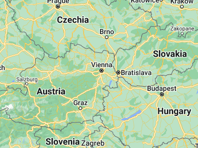 Map showing location of Perchtoldsdorf (48.11935, 16.26607)