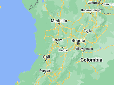 Map showing location of Pereira (4.81333, -75.69611)